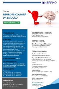 Inscrições Abertas: Curso de Neuropsicologia da Emoção