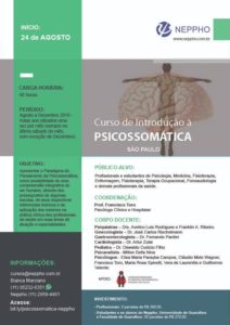 Inscrições Abertas: Curso de Introdução a Psicossomática