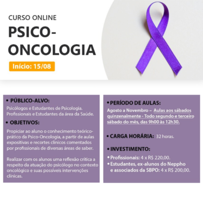 CURSO ON-LINE – PSICO-ONCOLOGIA – NEPPHO