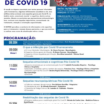 I Seminário de Atualizações Sobre Sequelas de Covid 19